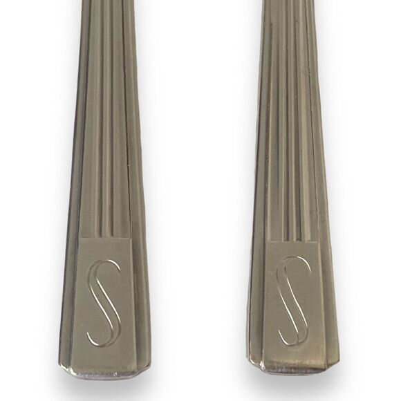 Set Of 2 Silver Plate Demitasse Spoons Hotel Statler REED BARTON / IS Vintage - Picture 2 of 7